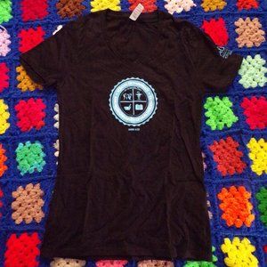 Women's Black Graphic Tee